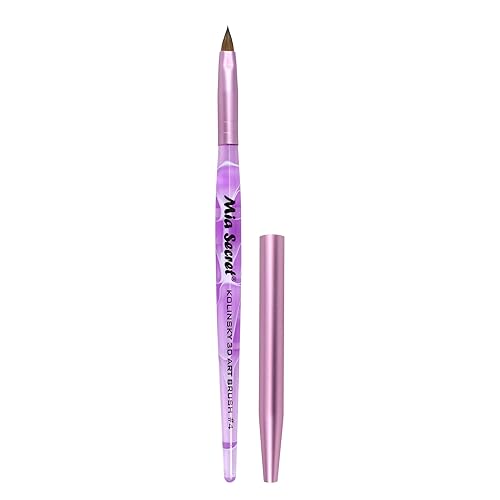Mia Secret Kolinsky Art Brush - 4 Size - Purple - 3D Nail Art Beauty & Personal Care Mia Secret