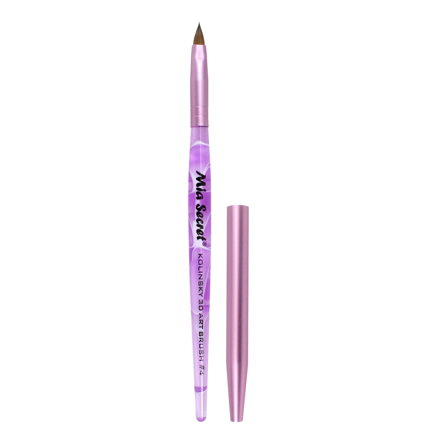 Mia Secret Kolinsky Art Brush - 4 Size - Purple - 3D Nail Art Beauty & Personal Care Mia Secret