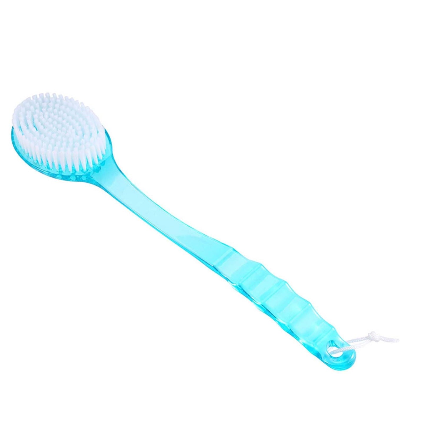 Long Handle Bath Brush, Soft Exfoliating Back Scrubber with Hanging Rope for Shower Bath Plastic Blue 14.17 Inch 1 Pack Beauty and Personal Care Garosa