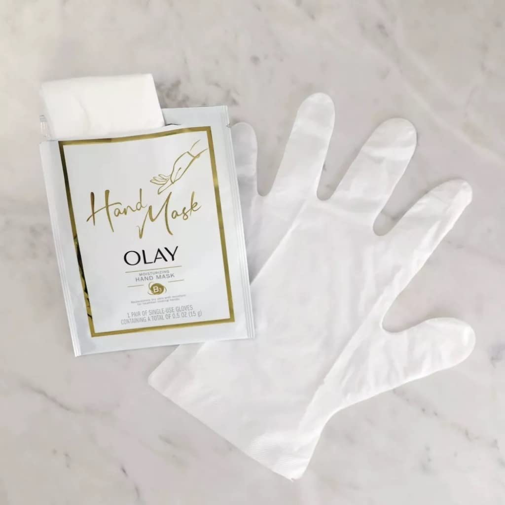 Olay Moisturizing Hand Mask Gloves (Pack of 4) Beauty & Personal Care Olay