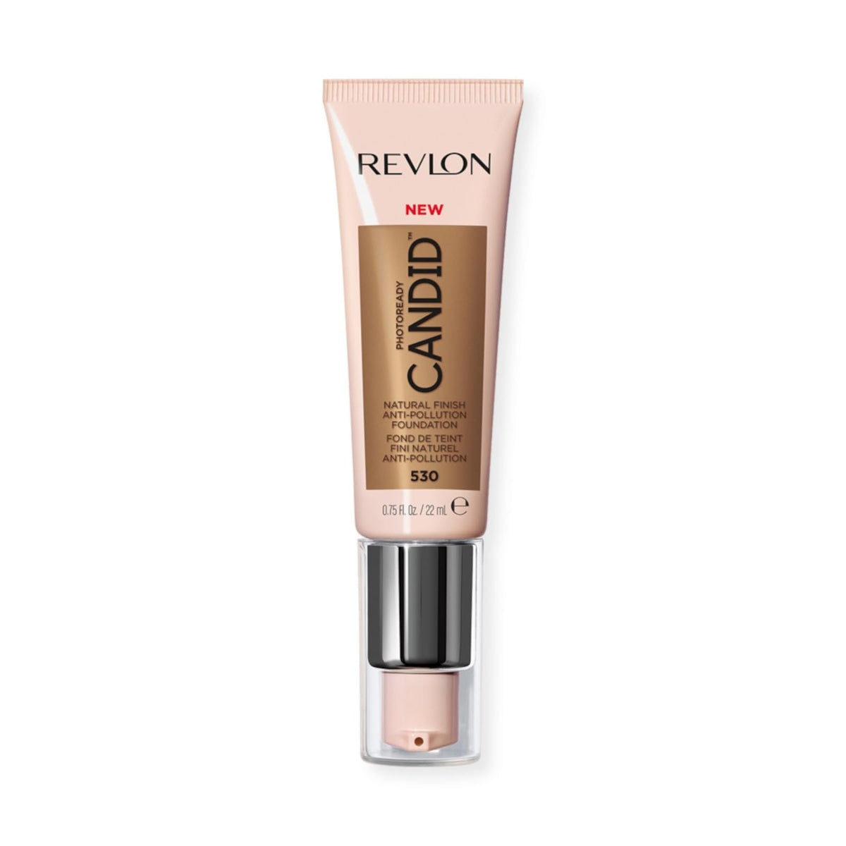 Revlon PhotoReady Candid Natural Finish Foundation, with Anti-Pollution, Antioxidant, Anti-Blue Light Ingredients, 530 Pecan, 0.75 fl. oz. Beauty & Personal Care REVLON