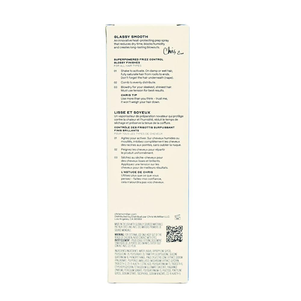 Chris McMillan The Glassy Smooth Blowdry Spray for Frizz 6.76 oz/200 ml - Heat Protection, Shine, Frizz Control, Lightweight Beauty & Personal Care Chris McMillan