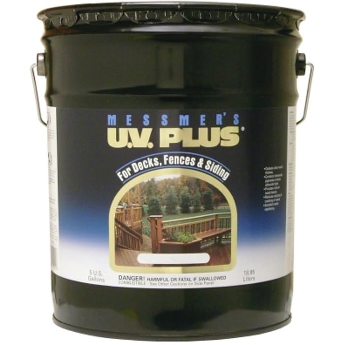 5 Gal Messmer's CMS-612-5 Lakeside Brown U.V. Plus Oil Based Penetrating Wood Finish, 250 VOC Beauty & Personal Care Messmer's