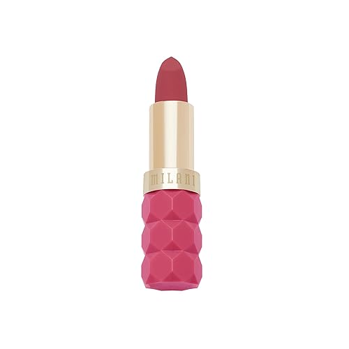 Milani Color Fetish Matte Lipstick, Hydrating Velvet Finish, Full Coverage Long Lasting, Moisturizing Cream Lip Color with Hyaluronic Acid, 0.14 oz, Beauty & Personal Care Milani
