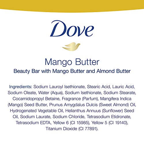 Dove Beauty Bar With Mango Butter 14 Bars To Moisturize Dry Skin More Moisturizing Than Bar Soap 3.75 oz Beauty & Personal Care Dove