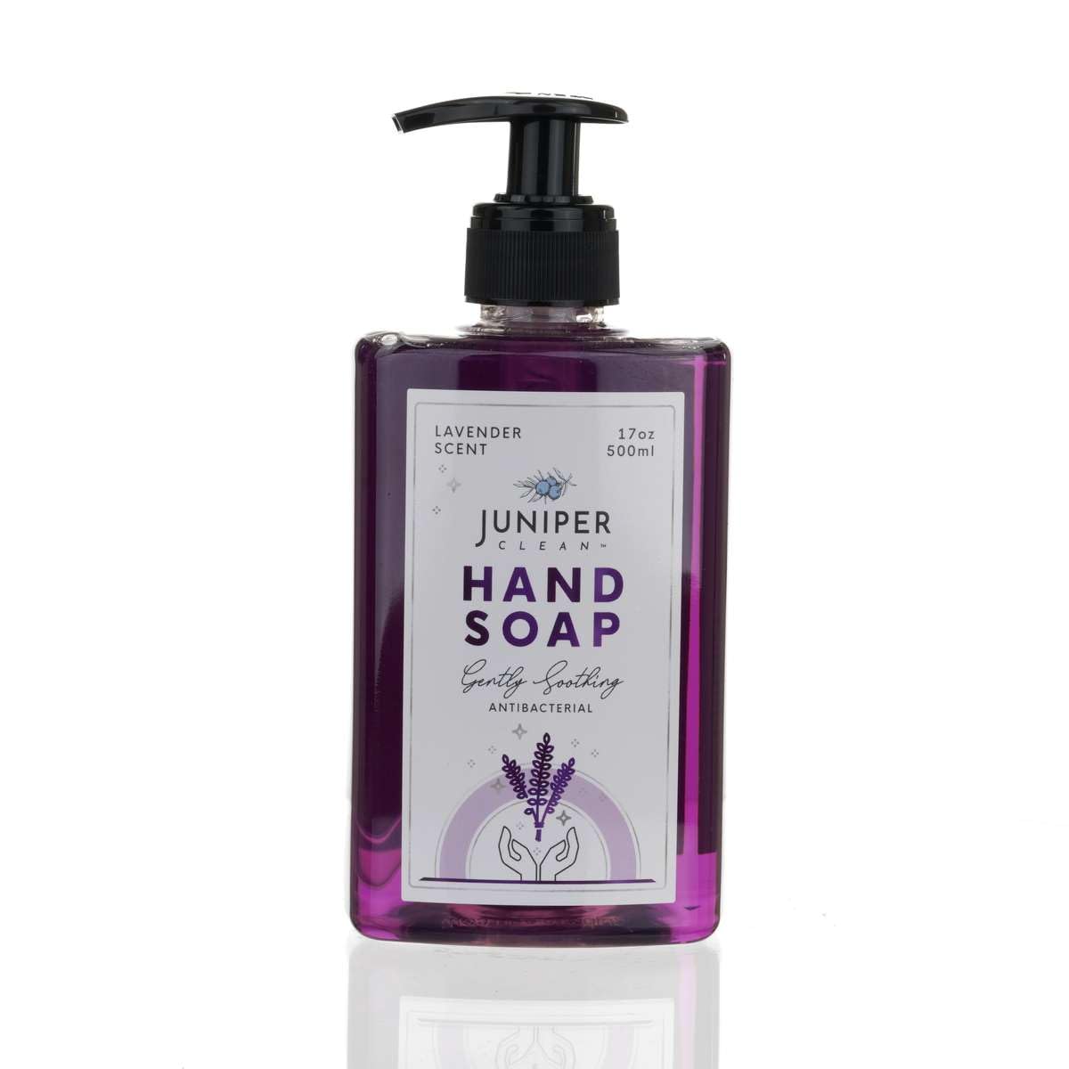 Juniper CLEAN, Antibacterial Hand Soap with Pump, Lavender Scent, Liquid Hand Soap 17 Fl Oz (Pack of 1) Beauty & Personal Care Juniper CLEAN
