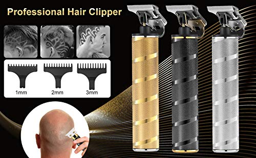 SURKER Electric Pro Li Clippers Barber Accessories Grooming Waterproof Rechargeable Cordless Close Cutting T-Blade Trimmer Hair Clippers Beauty and Personal Care SURKER