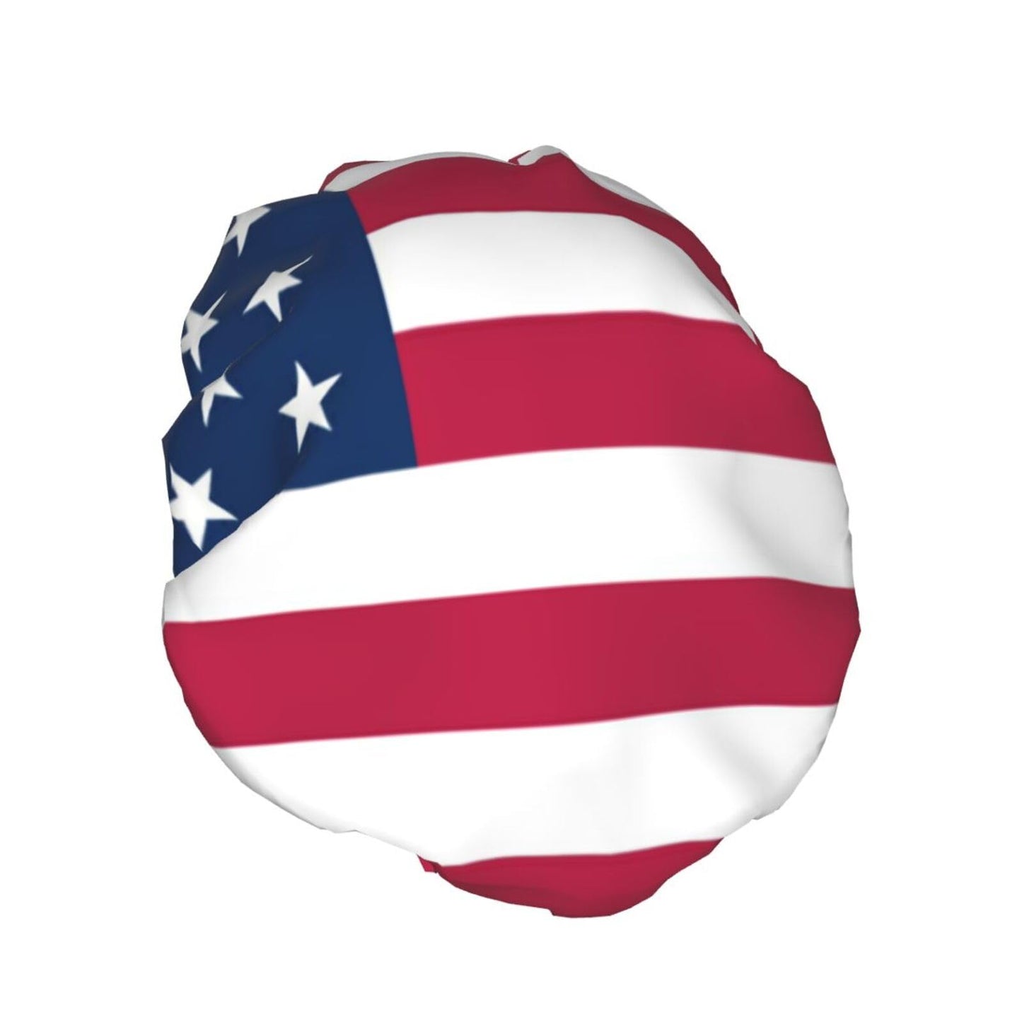 America Usa Flag Prints Shower Cap Double Layer Lined Waterproof Bathing Shower Hat Beauty and Personal Care Hayyett