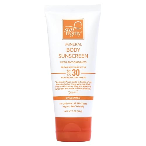 Suntegrity UNSCENTED Mineral Sunscreen For Body - 3 oz. Beauty & Personal Care Suntegrity