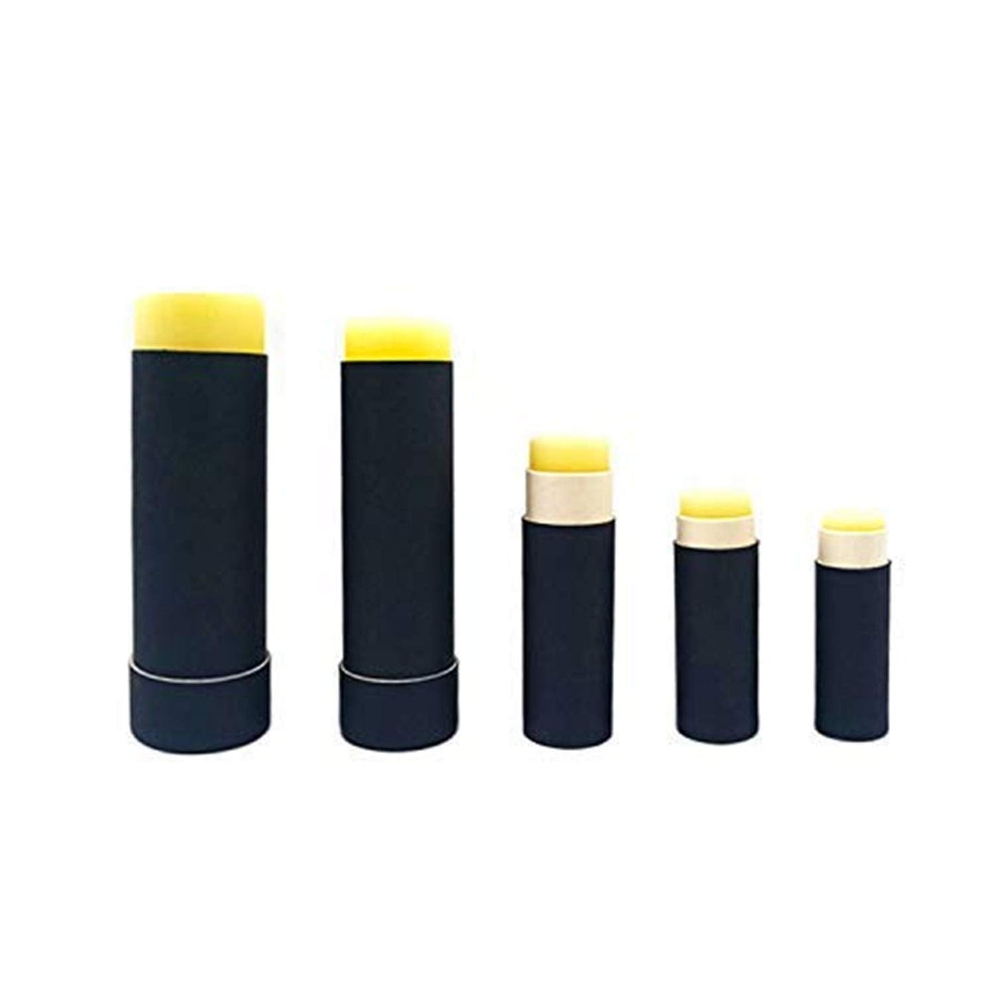Healthcom 10 Pack 15ml Paperboard Lip Balm Tubes Kraft Paper Lipstick Tube Cardboard 0.5 Oz Empty Deodorant Container Solid Perfume Tube Cosmetic Box Beauty and Personal Care Healthcom