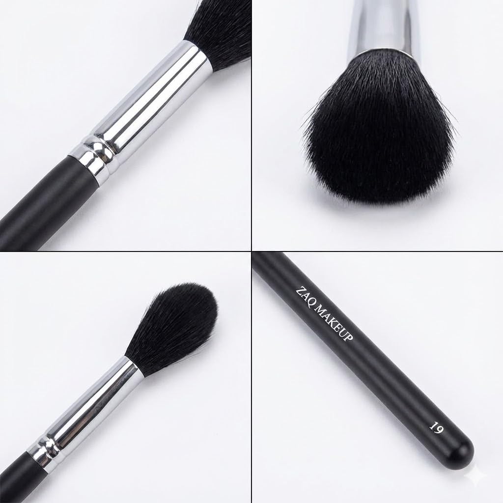 ZAQ Flawless Tapered Blending Make Up Brush, Soft Synthetic Fibers Beauty & Personal Care ZAQ
