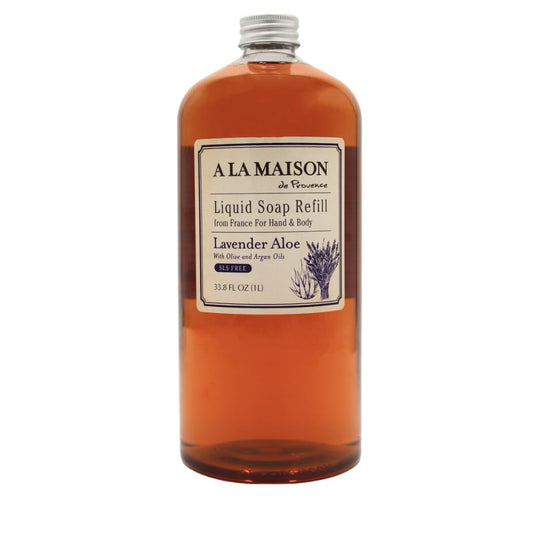 A LA MAISON Lavender Aloe Natural Hand Wash Made with Essential Oils - Biodegradable, Plant-Based, Vegan, Cruelty-Free 33.8 Fl Oz Refill Beauty & Personal Care A LA MAISON