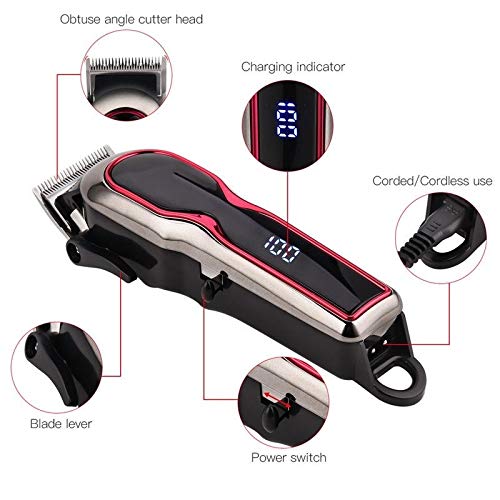 Professional Haircut Cordless Hair Clipper and Electric Nose Hair Trimmer Men Cutter Hair Cutting Beard Razor Cleaning Machine 0 Beauty and Personal Care RomildaYuan