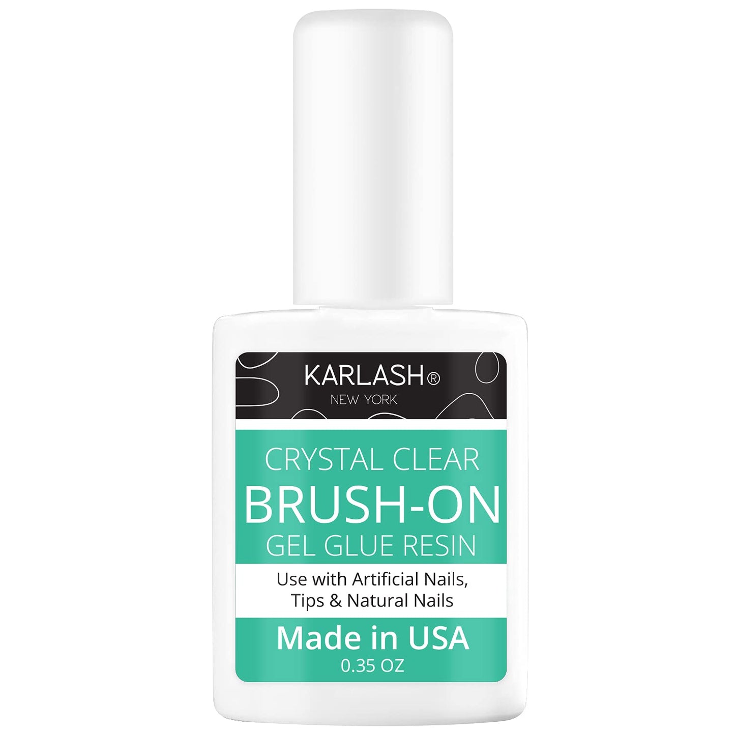 Karlash Super Strong Brush On Glue for Acrylic & Press On Nails, Perfect for False Nail Art, Glitter, Gems, White Clear Tips (1 Piece) Beauty & Personal Care Karlash