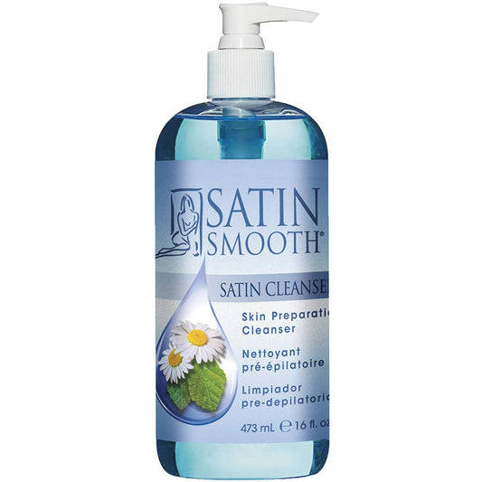 SATIN SMOOTH Pre Wax Cleanser - Antiseptic Formula for Pre Wax Hair Removal Skin Prep, Deep Cleansing & Irritation-Free Waxing, AfterWax Care, 16 oz Beauty & Personal Care SATIN SMOOTH