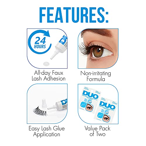 Duo Lash Adhesive - Clear, 0.25 Ounce (Pack of 6) Beauty & Personal Care DUO