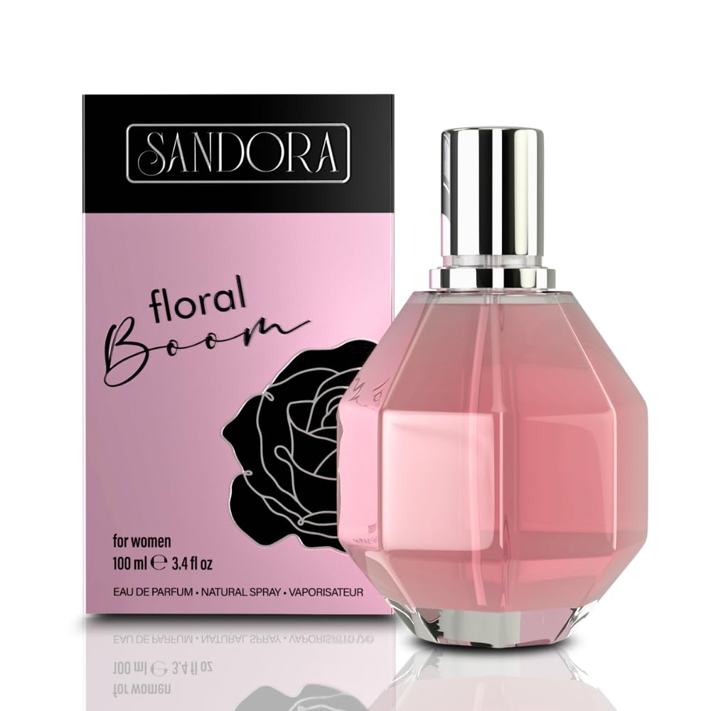 Sandora Fragrances FLORAL BOOM Women's Perfume - Floral, Bergamot and Osmanthus; Orchid, Jasmine, Rose, Freesia and African Orange Flower; Patchouli Beauty & Personal Care Sandora Fragrances
