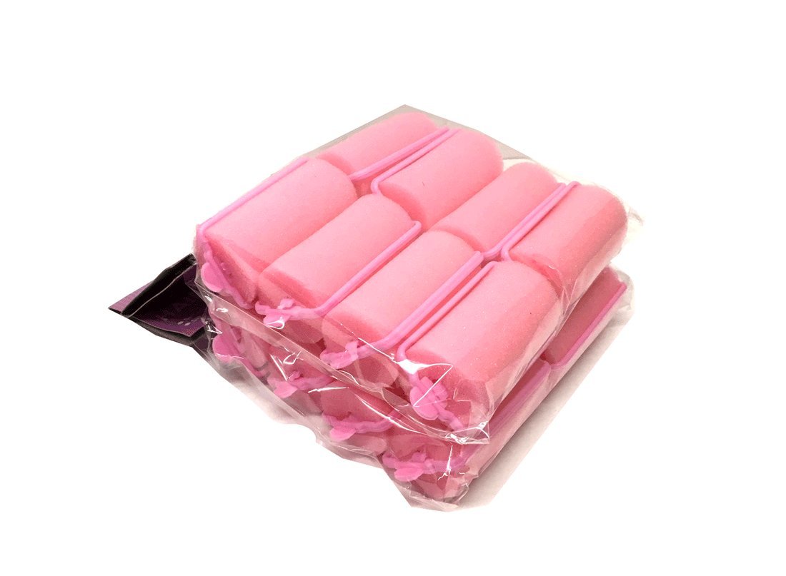 Pink Foam Sponge Hair Rollers (Large 16pc) Beauty & Personal Care THE UM24