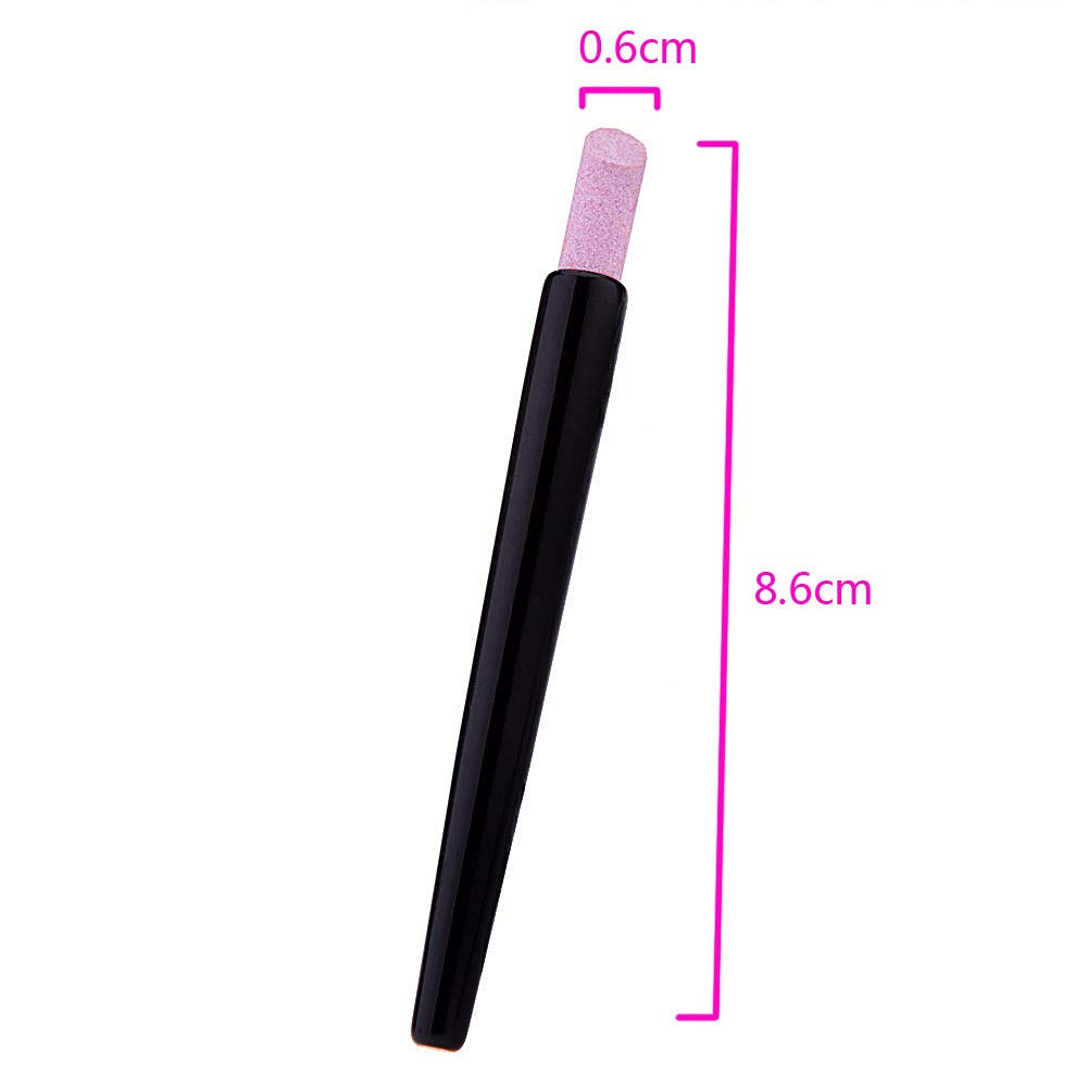 Yimart 5PCS Stone Sanding Nail File Tools Nail File Cuticle Remover Trimmer Buffer Pedicure Pen Washable Manicure Tool Nail Salon Makeup Cosmetic Tool Beauty & Personal Care Yimart