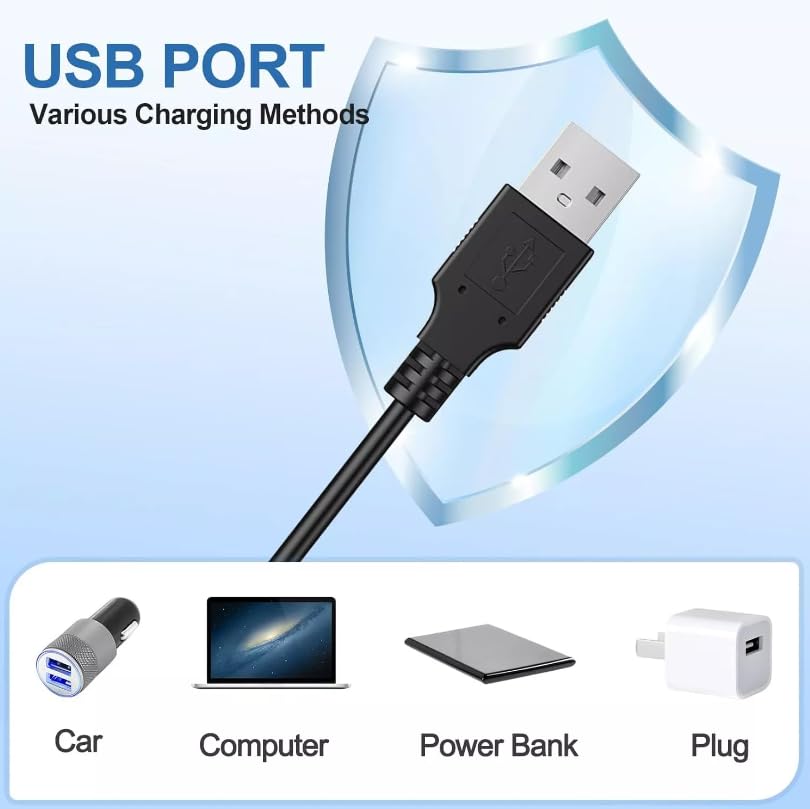 Electric Shaver Charger USB Charging Cable for Remington XR1400 PR1237 PR1335 F4800 F4900 C5870 Power Cord Adapter Travel Portable Beauty and Personal Care Diertudmy