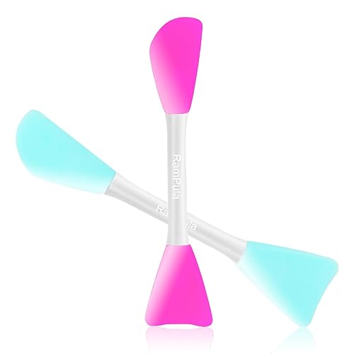 RamPula Mask Applicator Silicone Face Brush Face Mud Cream,Clay Mask,DIY,Modeling Mask Brushes DIY Mud Mixing Spatula Double-end Handheld Scoop Skin Beauty & Personal Care RamPula
