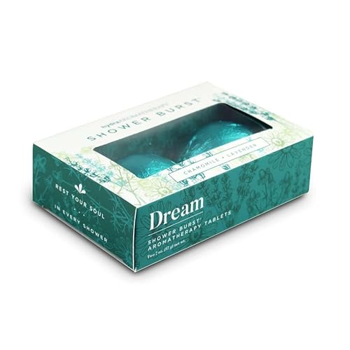 Dream Shower Burst Duo Gift Set with Sachet- Shower Steamers Aromatherapy fizzing Bombs with Essential Oils of Chamomile & Lavender Tablets Made… Beauty & Personal Care hydraAromatherapy