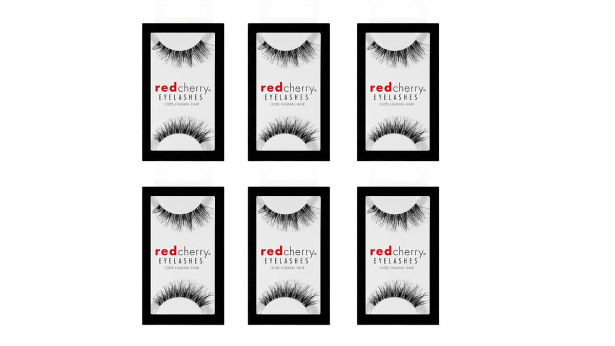 Red Cherry #DW False Eyelashes (Pack of 6 Pairs) Beauty & Personal Care Red Cherry