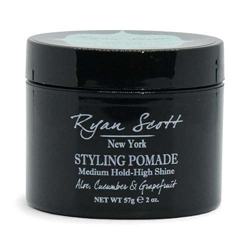 Ryan Scott Styling Pomade - Medium Hold - High Shine Finish. Aloe, Cucumber, & Grapefruit Fragrance 2.0oz. Beauty & Personal Care RYAN SCOTT RS