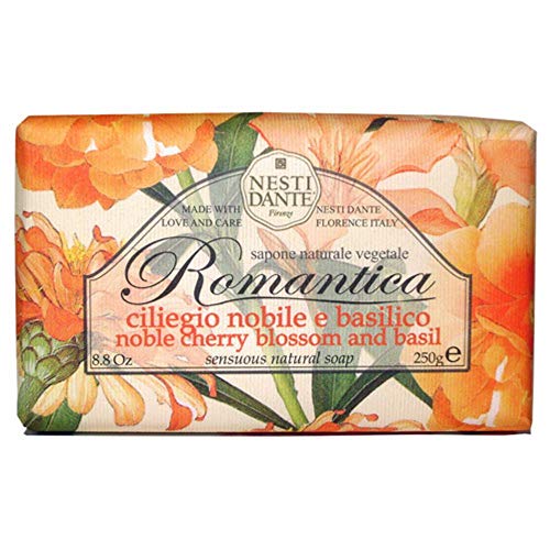 Nesti Dante Romantica Natural Soap, Noble Cherry Blossom and Basil/Sensuous, 8.8 Ounce Beauty & Personal Care Nesti Dante
