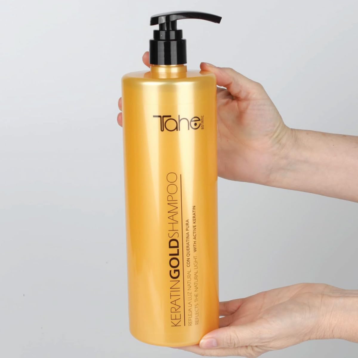 Tahe Keratin Gold Shampoo 1000ml + Mask 1000ml With Serum 30ml + Gold Mask 125ml Beauty & Personal Care Tahe