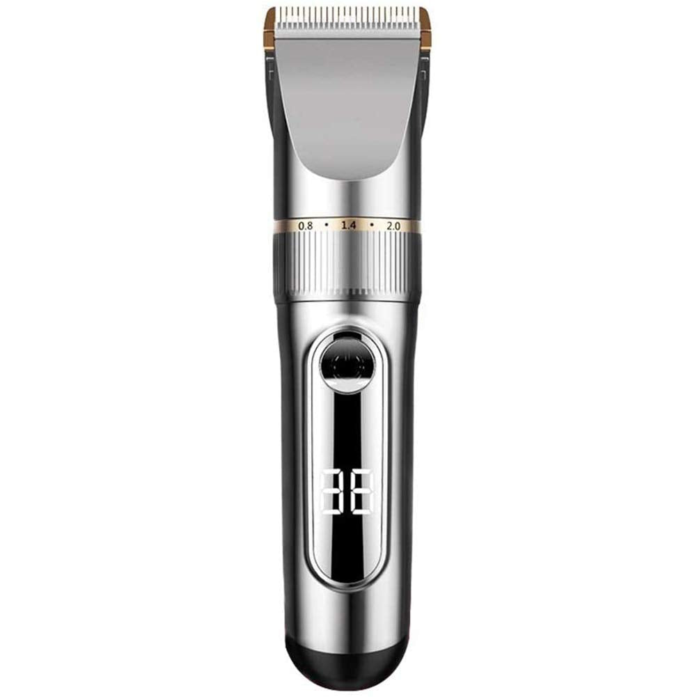 WTYBRMYO Professional Cordless Electric Hair Clipper, Trimmer Cutter Shaver Haircut Machine Rechargeable LED Screen Head Shaver, Waterproof Haircut Beauty and Personal Care WTYBRMYO