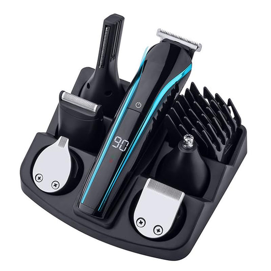 GLESVOWIO Hair Clippers for Men 6 in 1 Electric Trimmer Full Body Clipper Set USB Charging Nose Beard Cutter Machine Beauty and Personal Care GLESVOWIO