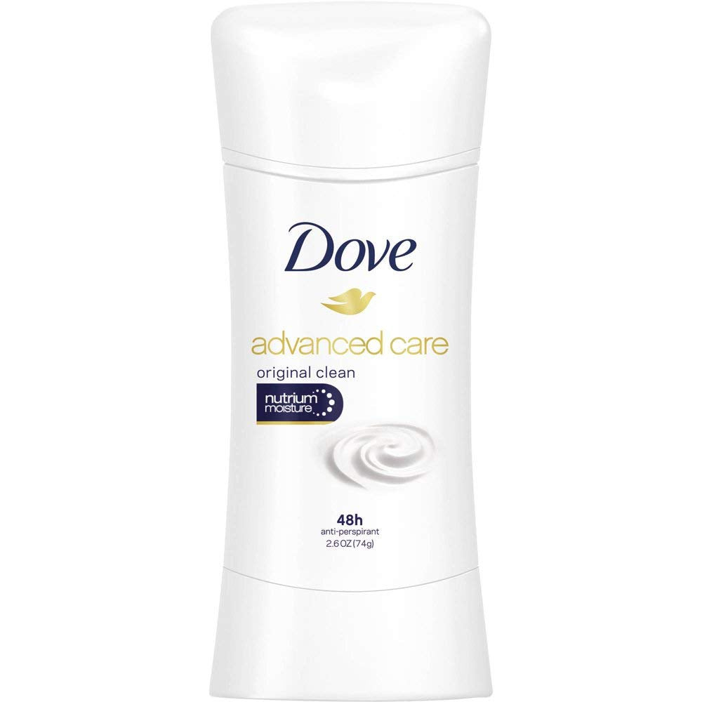 Dove Advanced Care Original Clean Antiperspirant Deodorant, 2.6 Ounce - 12 per case. Beauty and Personal Care Dove
