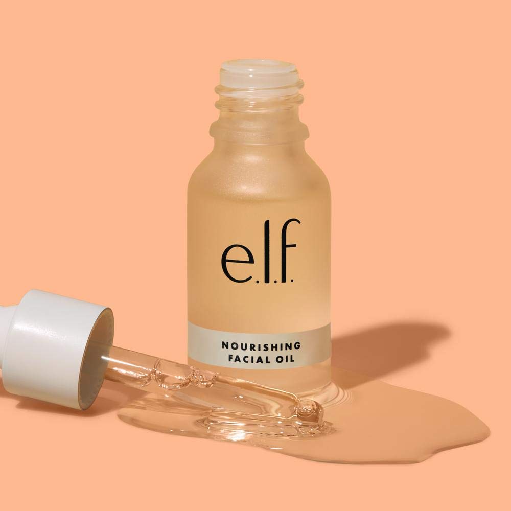e.l.f. SKIN Nourishing Facial Oil, Moisturizing & Nourishing Formula, Infused With Rosehip Seed Oil & Jojoba Oil, Vegan , 0.507 Fl Oz Beauty & Personal Care e.l.f.