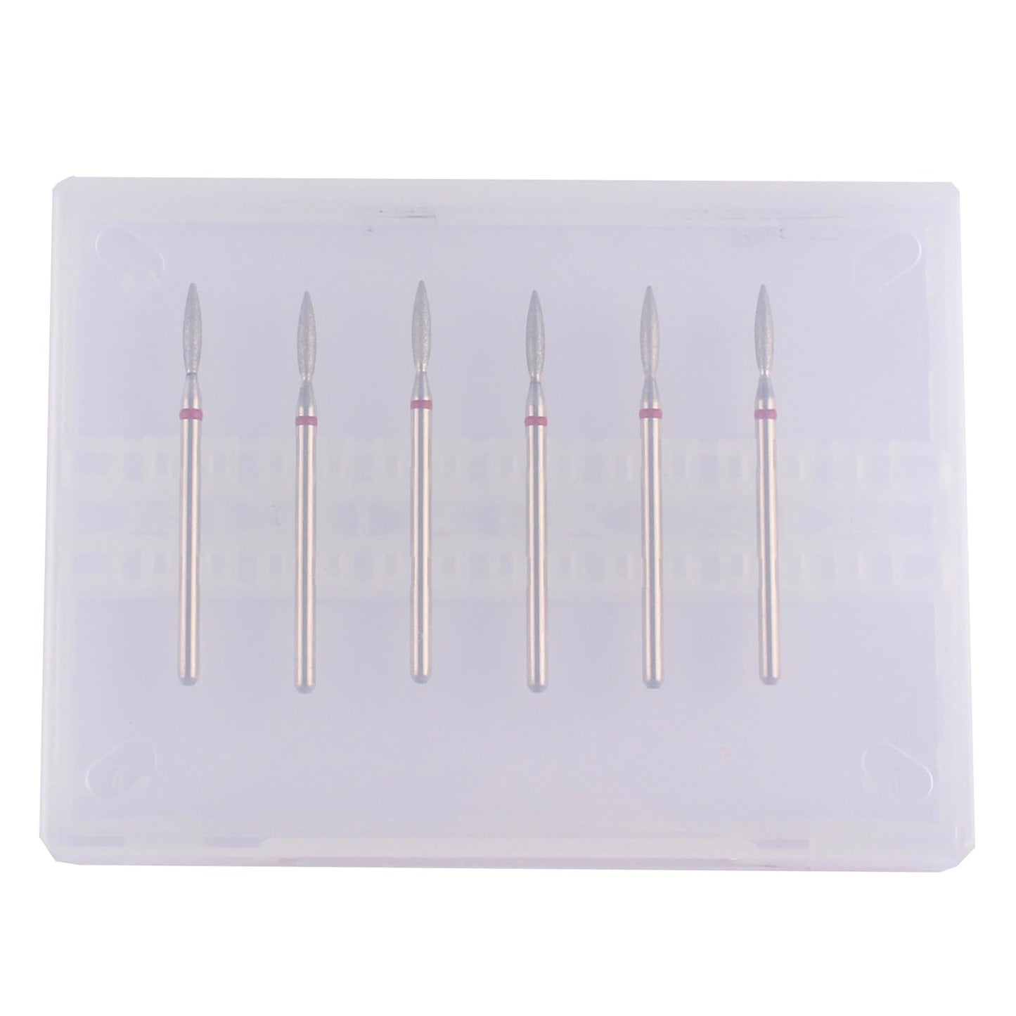 MZCMSL Flame Cuticle Drill Bit Set with Case, 6pcs Pro Diamond Nail Bits for Nail Salon Manicure Beauty & Personal Care MZCMSL