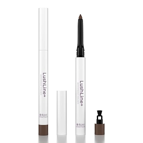 Rumi Cosmetiques LushLine+ Waterproof Eyeliner Pencil For Older Women - Smudge Proof, Long-Lasting, Non Toxic, Soft Glide - Safe For Sensitive Eyes… Beauty & Personal Care Rumi Cosmetiques