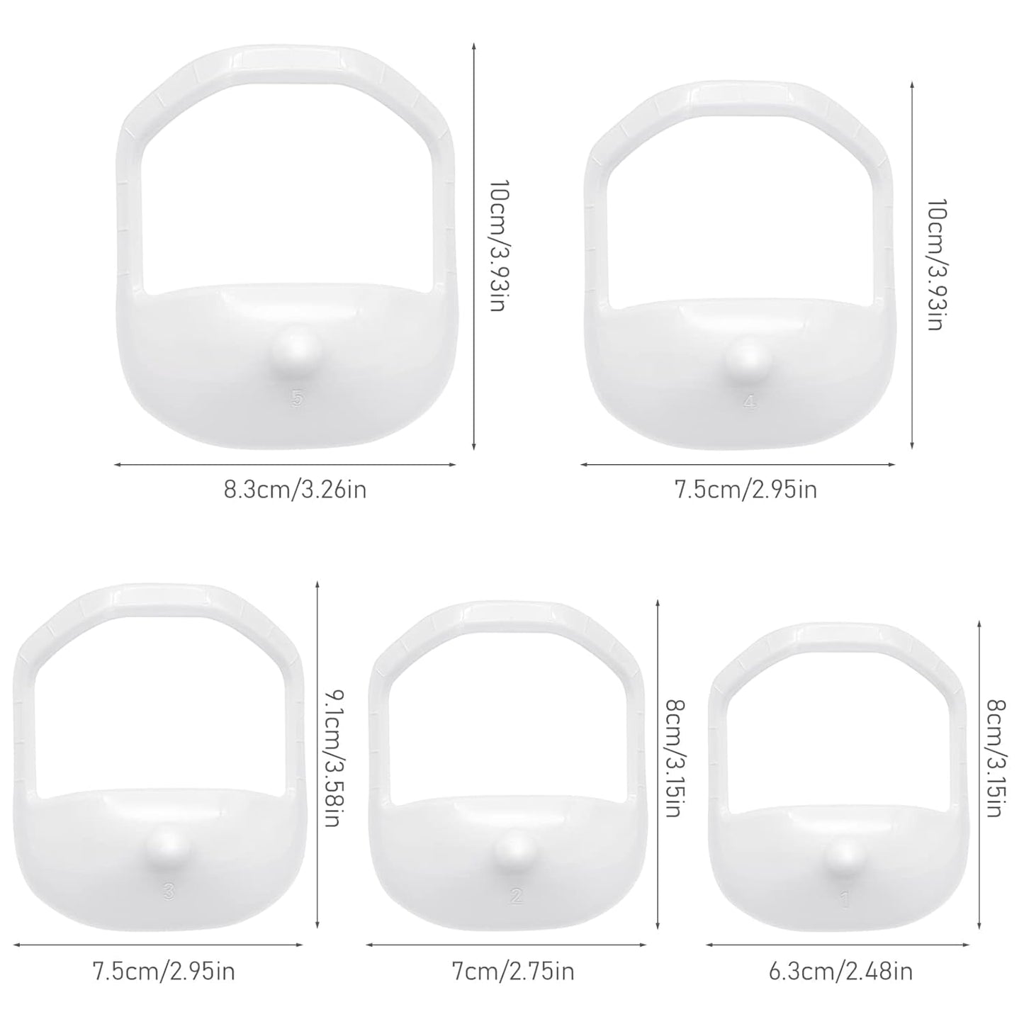 5pcs/Set Black & White Beard Shaping Tool - Styling Template & Guide For Goatee & Full Beard Grooming(White) Beauty and Personal Care UNSFZLUZI