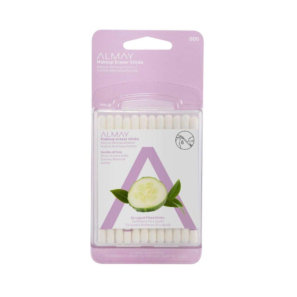 Almay Eye Makeup Remover Sticks with Aloe, Oil Free, Hypoallergenic-Fragrance Free, Dermatologist & Ophthalmologist Tested, 24 Count (Pack of 1) Beauty & Personal Care Almay