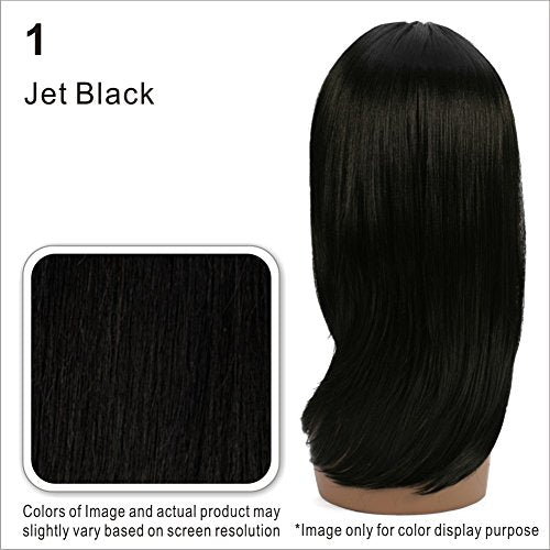 Vivica A Fox Hair Collection BP-Fendy Bang N Pony Yaki Texture New Futura Fiber, Color 1, 6.8 Ounce
