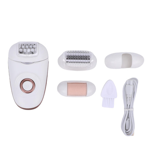 ZJchao 3 in 1 Hair Removal Device, Hair Removal Epilator for Women, Women Depilator IPX4 Water Proof Electric Epilator Trimmer with Foot File Head Beauty and Personal Care ZJchao