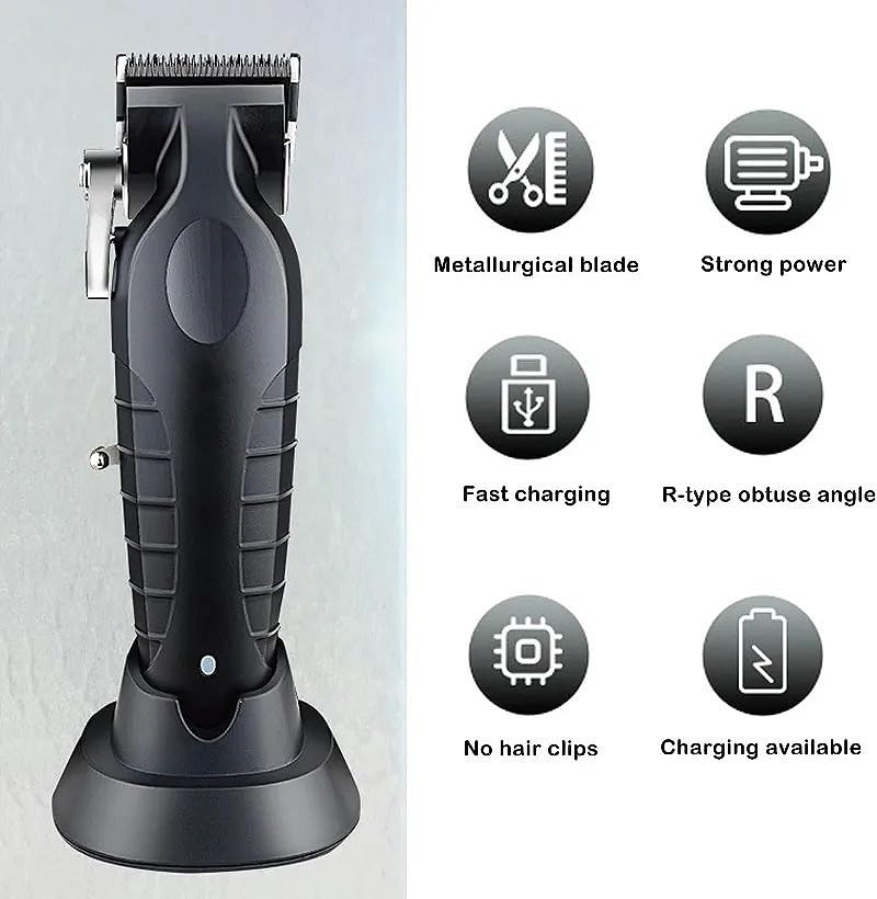 QDKVTNDJZ Hair Clippers for Men, Professional Cordless for, Rechargeable Hair/Beard Trimmers with Base, Adjustable Haircut Machine Beauty and Personal Care QDKVTNDJZ