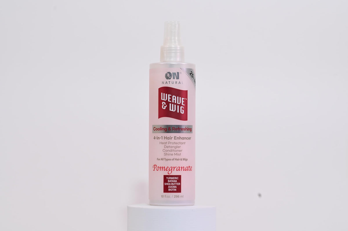 On Natural Weave & Wig 4-in-1 Hair Enhancer For All Hair Texture [Pomegranate] 10 OZ