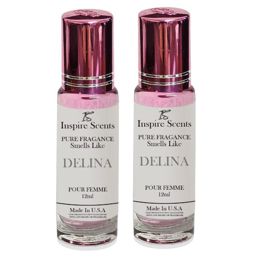 E de B Smell Like Delina Pour Femme Roll On Oil 12ml (Pack of 2) Beauty & Personal Care E de B