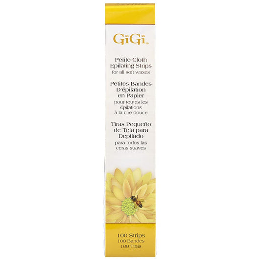 GiGi Waxing Strips for Hair Waxing/Hair Removal, Petite Cloth Strips - 100 Strips Beauty and Personal Care GIGI