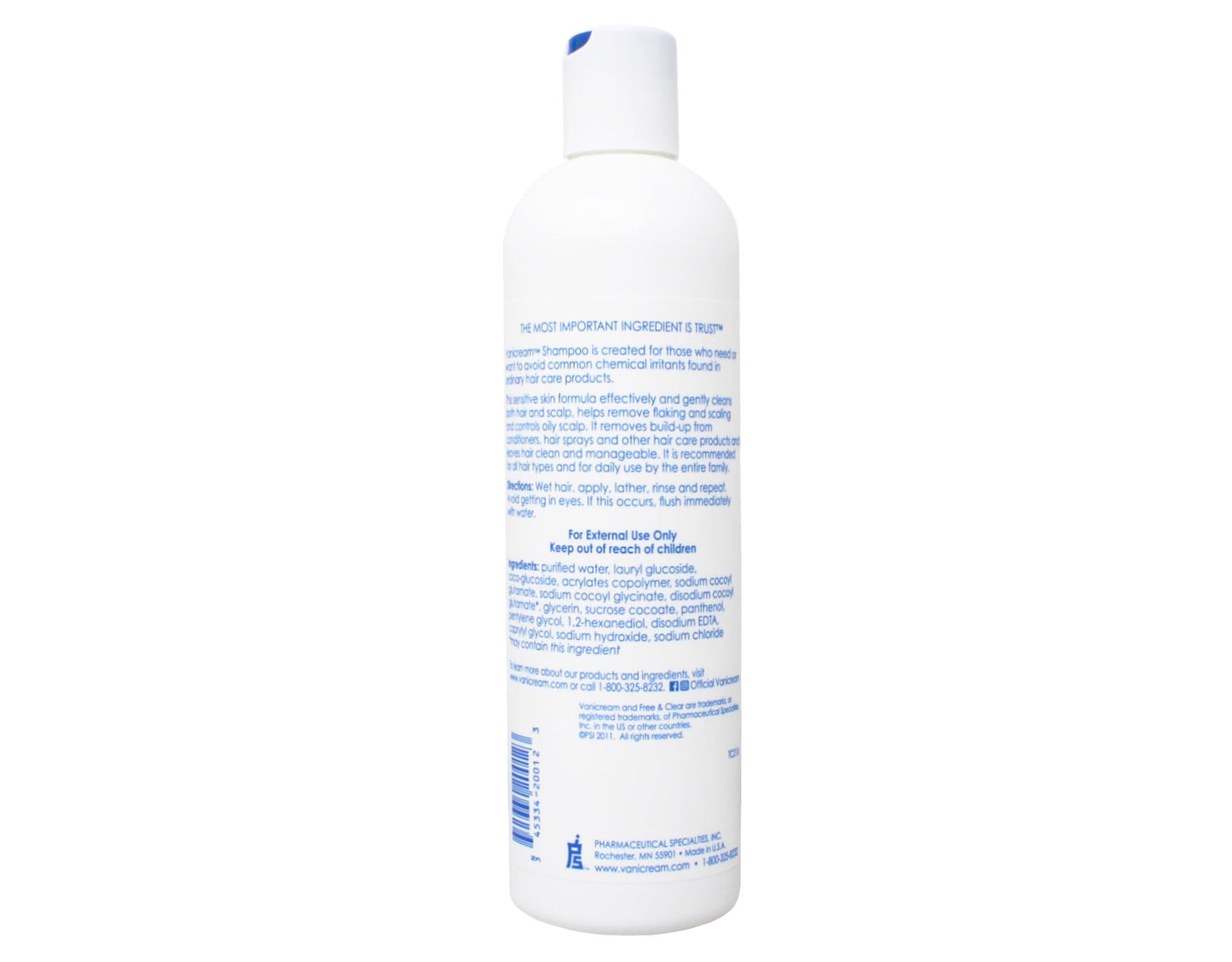 Vanicream Set, includes Shampoo-12 Oz and Conditioner-12 Oz - One each. Beauty & Personal Care PHARMACEUTICAL SPECIALTIES.