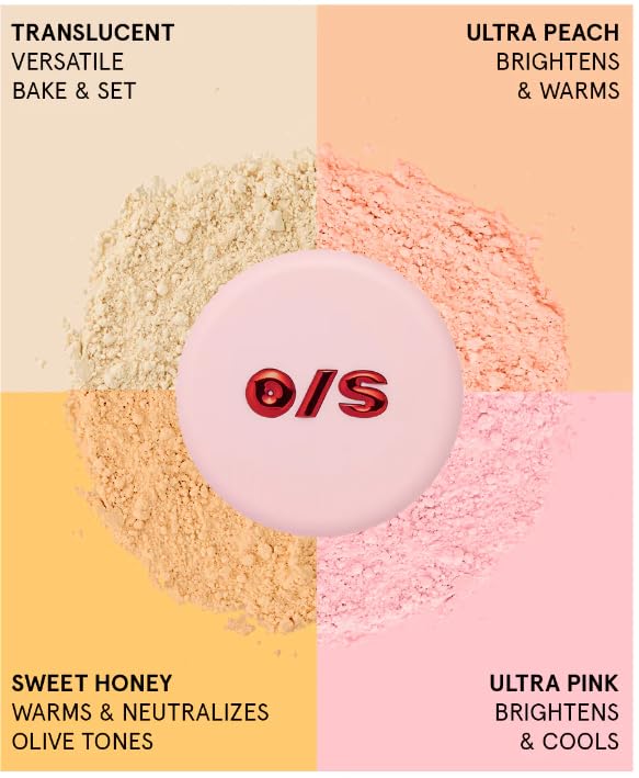 One Size By Patrick Star Ultimate Blurring Setting Powder 34.5 g, Ultra Peach - for Very Fair to Medium Skin Tones