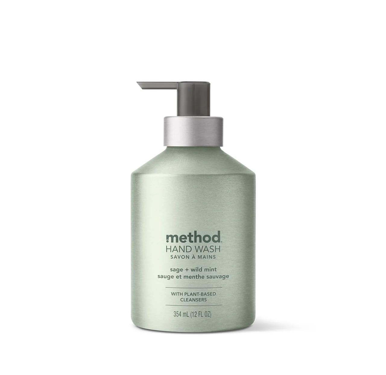 Method Premium Gel Hand Soap, Reusable Aluminum Bottle, Sage + Wild Mint, 12 oz (Pack of 1) Beauty & Personal Care Method