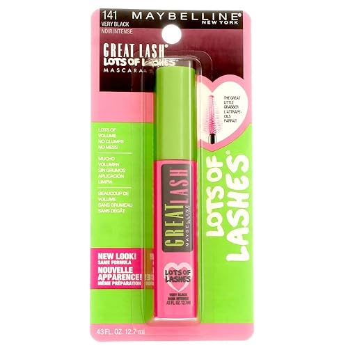 Myb Masc Grt Lsh Lots Vry Size .43 O Maybelline Great Lash Mascara Lots Of Lashes Washable Very Black Beauty & Personal Care MAYBELLINE