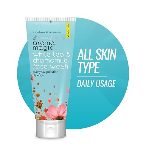 Aroma Magic White Tea & Chamomile Face Wash | Free Radical Damage Protection | Reduces Signs of Aging | Refreshing & Soothing | for All Skin Types | Beauty & Personal Care Aroma Magic
