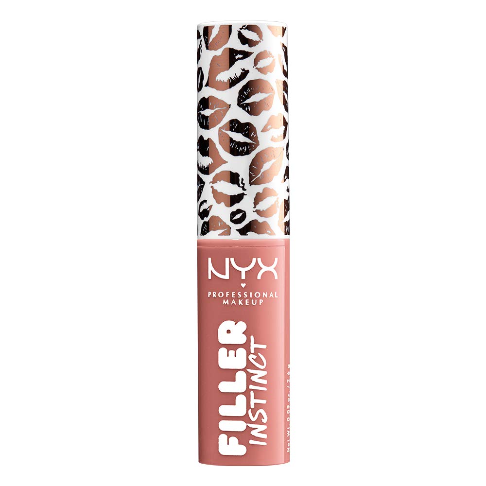 NYX PROFESSIONAL MAKEUP Filler Instinct Plumping Lip Color, Lip Balm - Beach Casual (Nude Pink) Beauty & Personal Care NYX PROFESSIONAL MAKEUP